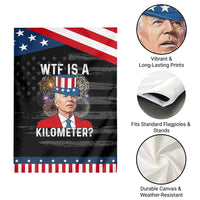 WTF is A Kilometer Patriotic Garden Flag Funny 4th of July