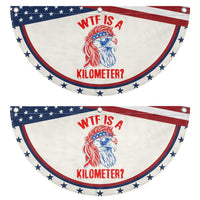 WTF is A Kilometer Patriotic Fan Flag Eagle 4th of July USA American Flag
