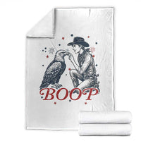 Boop Eagle Throw Blanket Western Cowboy Patriotic 4th of July