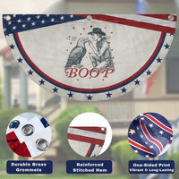 Boop Eagle Patriotic Fan Flag Western Cowboy 4th of July