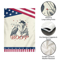 Boop Eagle Patriotic Garden Flag Western Cowboy 4th of July