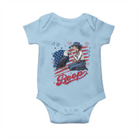 Boop Eagle Baby Onesie Western Cowgirl Patriotic USA American 4th of July