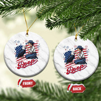 Boop Eagle Ceramic Ornament Western Cowgirl Patriotic USA American 4th of July