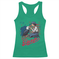 Boop Eagle Racerback Tank Top Western Cowgirl Patriotic USA American 4th of July