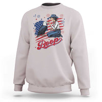 Boop Eagle Sweatshirt Western Cowgirl Patriotic USA American 4th of July