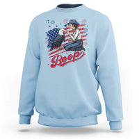 Boop Eagle Sweatshirt Western Cowgirl Patriotic USA American 4th of July