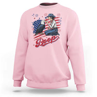 Boop Eagle Sweatshirt Western Cowgirl Patriotic USA American 4th of July