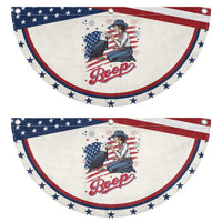Boop Eagle Patriotic Fan Flag Western Cowgirl USA American 4th of July