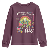 They Turned The Frigging Frogs Gay Youth Sweatshirt Funny LGBTQ Pride Month