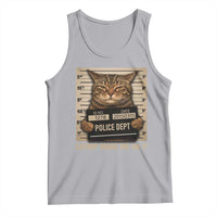 Funny Cat Mugshot Tank Top Catnip Made Me Do It - Wonder Print Shop