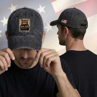 Funny Cat Mugshot Washed Cotton Baseball Cap Catnip Made Me Do It