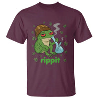 Rippit Frog T Shirt Funny 420 Stoner Weed Humor - Wonder Print Shop
