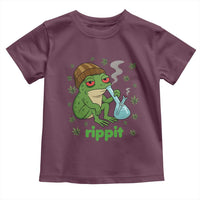Rippit Frog Toddler T Shirt Funny 420 Stoner Weed Humor - Wonder Print Shop