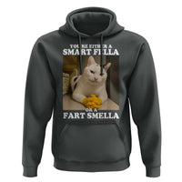 Funny Cat Meme Hoodie You Are Either A Smart Fella Or A Fart Smella - Wonder Print Shop