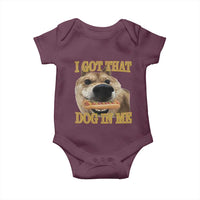 Funny Shiba Inu Dog Meme Baby Onesie I Got That Dog In Me - Wonder Print Shop