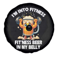 Funny Beer Lover Spare Tire Cover I Am Into Fitness Beer in My Belly - Wonder Print Shop