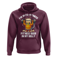 Funny Beer Lover Hoodie I Am Into Fitness Beer in My Belly - Wonder Print Shop