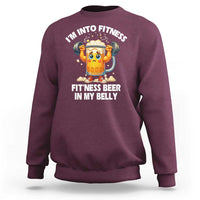 Funny Beer Lover Sweatshirt I Am Into Fitness Beer in My Belly - Wonder Print Shop