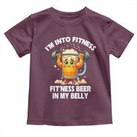 Funny Beer Lover Toddler T Shirt I Am Into Fitness Beer in My Belly - Wonder Print Shop