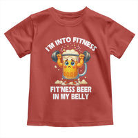 Funny Beer Lover Toddler T Shirt I Am Into Fitness Beer in My Belly - Wonder Print Shop