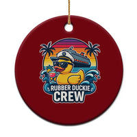 Funny Rubber Duckie Cruise Ceramic Ornament - Wonder Print Shop