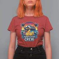 Funny Rubber Duckie Cruise T Shirt For Women - Wonder Print Shop