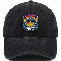 Funny Rubber Duckie Cruise Washed Cotton Baseball Cap