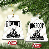Bigfoot Grabbed My Wiener Ceramic Ornament Funny Sasquatch Camping - Wonder Print Shop