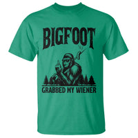Bigfoot Grabbed My Wiener T Shirt Funny Sasquatch Camping - Wonder Print Shop