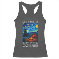 Funny Camping Racerback Tank Top Life Is Better At The Campfire - Wonder Print Shop