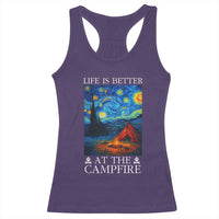 Funny Camping Racerback Tank Top Life Is Better At The Campfire - Wonder Print Shop