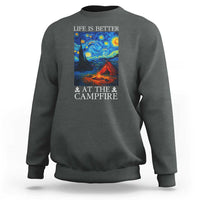 Funny Camping Sweatshirt Life Is Better At The Campfire - Wonder Print Shop