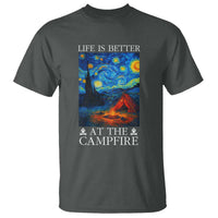 Funny Camping T Shirt Life Is Better At The Campfire - Wonder Print Shop