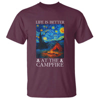 Funny Camping T Shirt Life Is Better At The Campfire - Wonder Print Shop