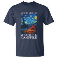Funny Camping T Shirt Life Is Better At The Campfire - Wonder Print Shop