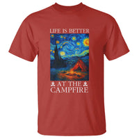 Funny Camping T Shirt Life Is Better At The Campfire - Wonder Print Shop
