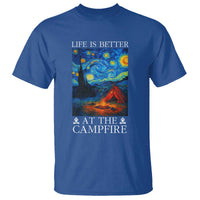 Funny Camping T Shirt Life Is Better At The Campfire - Wonder Print Shop