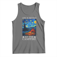 Funny Camping Tank Top Life Is Better At The Campfire - Wonder Print Shop