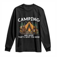 Funny Camping Beer Long Sleeve Shirt Bear Drinking Lover Gift - Wonder Print Shop