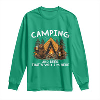 Funny Camping Beer Long Sleeve Shirt Bear Drinking Lover Gift - Wonder Print Shop