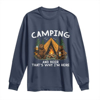 Funny Camping Beer Long Sleeve Shirt Bear Drinking Lover Gift - Wonder Print Shop