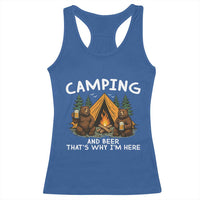 Funny Camping Beer Racerback Tank Top Bear Drinking Lover Gift - Wonder Print Shop