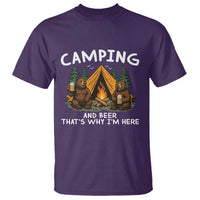 Funny Camping Beer T Shirt Bear Drinking Lover Gift - Wonder Print Shop