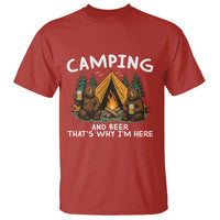 Funny Camping Beer T Shirt Bear Drinking Lover Gift - Wonder Print Shop