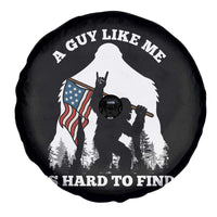 Bigfoot Patriotic American Flag Spare Tire Cover Funny Sasquatch A Guy Like Me Is Hard To Find - Wonder Print Shop