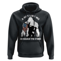 Bigfoot Patriotic American Flag Hoodie Funny Sasquatch A Guy Like Me Is Hard To Find - Wonder Print Shop
