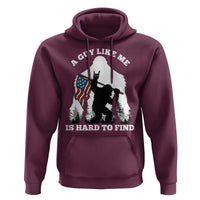 Bigfoot Patriotic American Flag Hoodie Funny Sasquatch A Guy Like Me Is Hard To Find - Wonder Print Shop