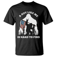 Bigfoot Patriotic American Flag T Shirt Funny Sasquatch A Guy Like Me Is Hard To Find - Wonder Print Shop