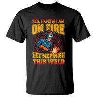 Funny Welding Bigfoot T Shirt Cryptid Welder Sasquatch - Wonder Print Shop