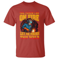 Funny Welding Bigfoot T Shirt Cryptid Welder Sasquatch - Wonder Print Shop